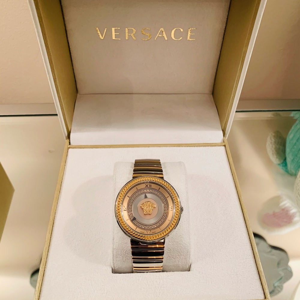 VERSACE Two-Tone Elegant Watch